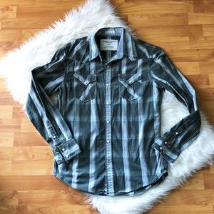 American Eagle Western Snap Front Shirt